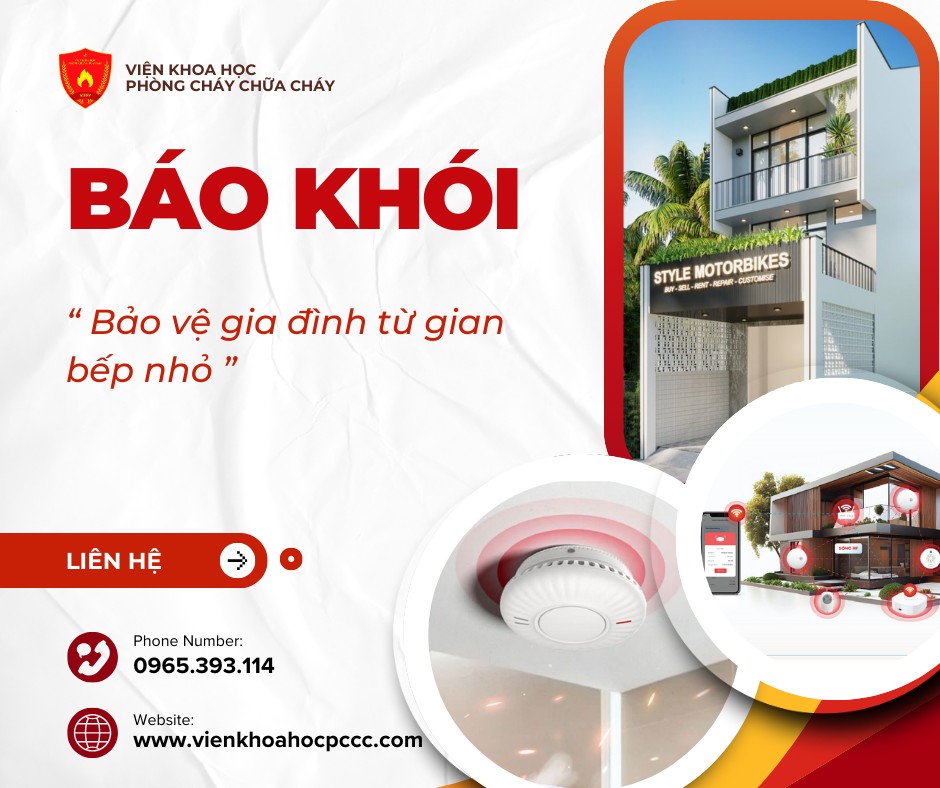 Cảnh báo khói – Bảo vệ gia đình từ gian bếp nhỏ